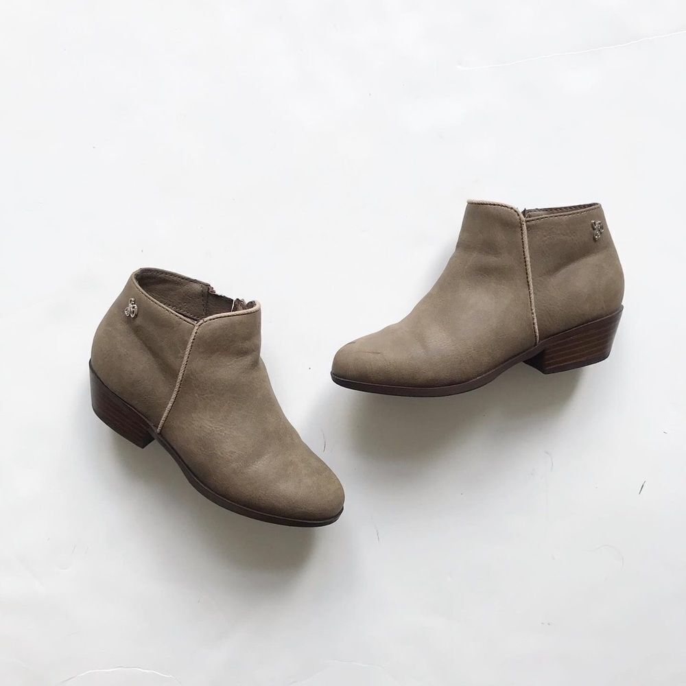 Sam Edelman taupe petty booties VGUC size 11